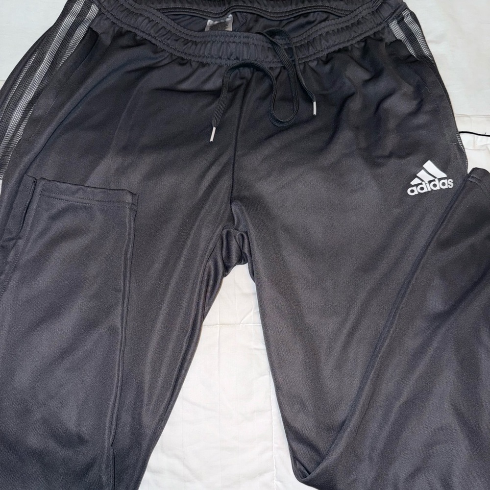 Adidas Tiro gray pants with gray Stripes 1x. Excellent condition
